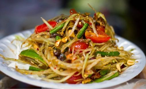 Nộm đu đủ (Tam Mak Hoong) - Kinh nghiệm du lịch Lào