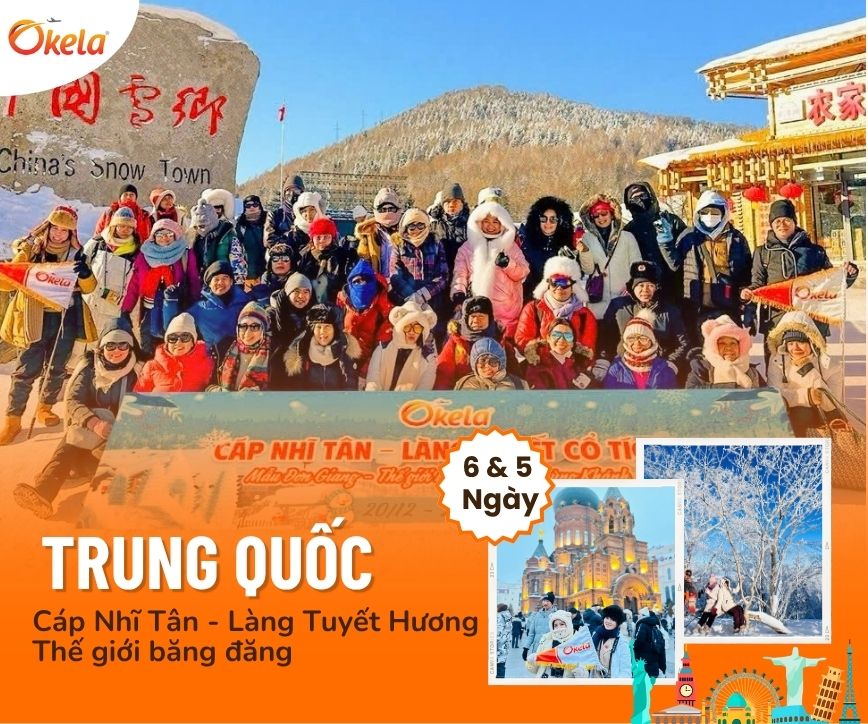 Tour Cáp Nhĩ Tân Làng Tuyết Hương