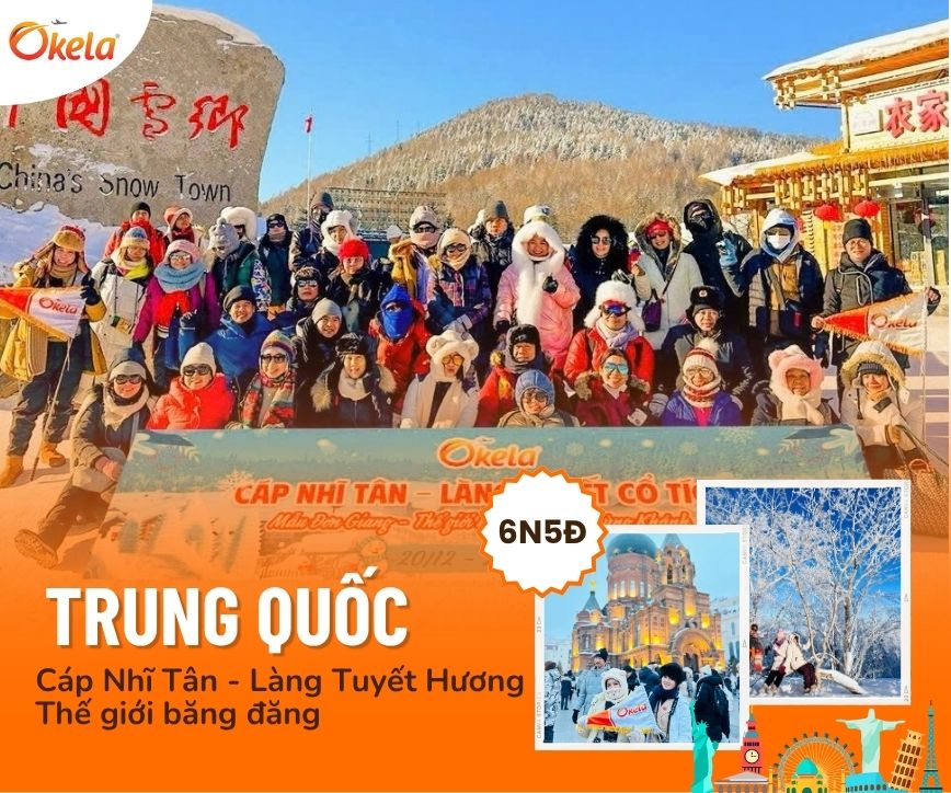 Tour Cáp Nhĩ Tân Làng Tuyết Hương